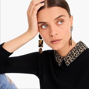 J. Crew Geometric Tortoiseshell Earrings 🐢❤️